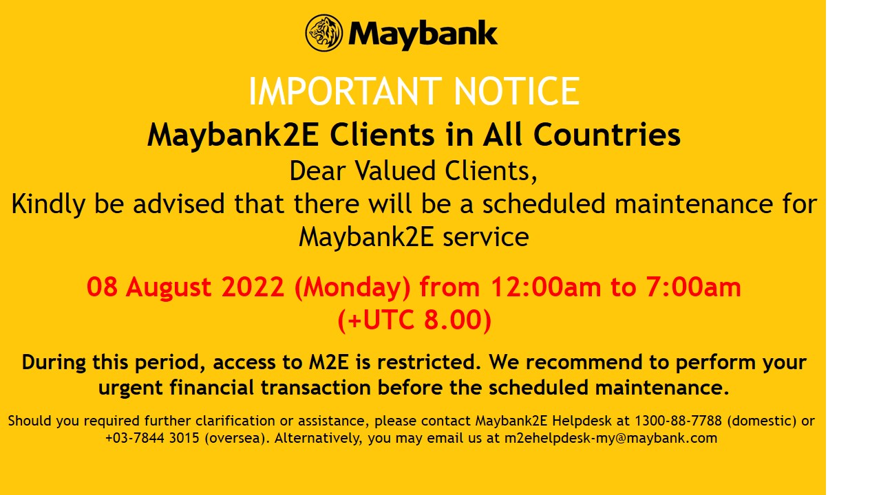 Maybank2e maybank2u and Get Maybank2E